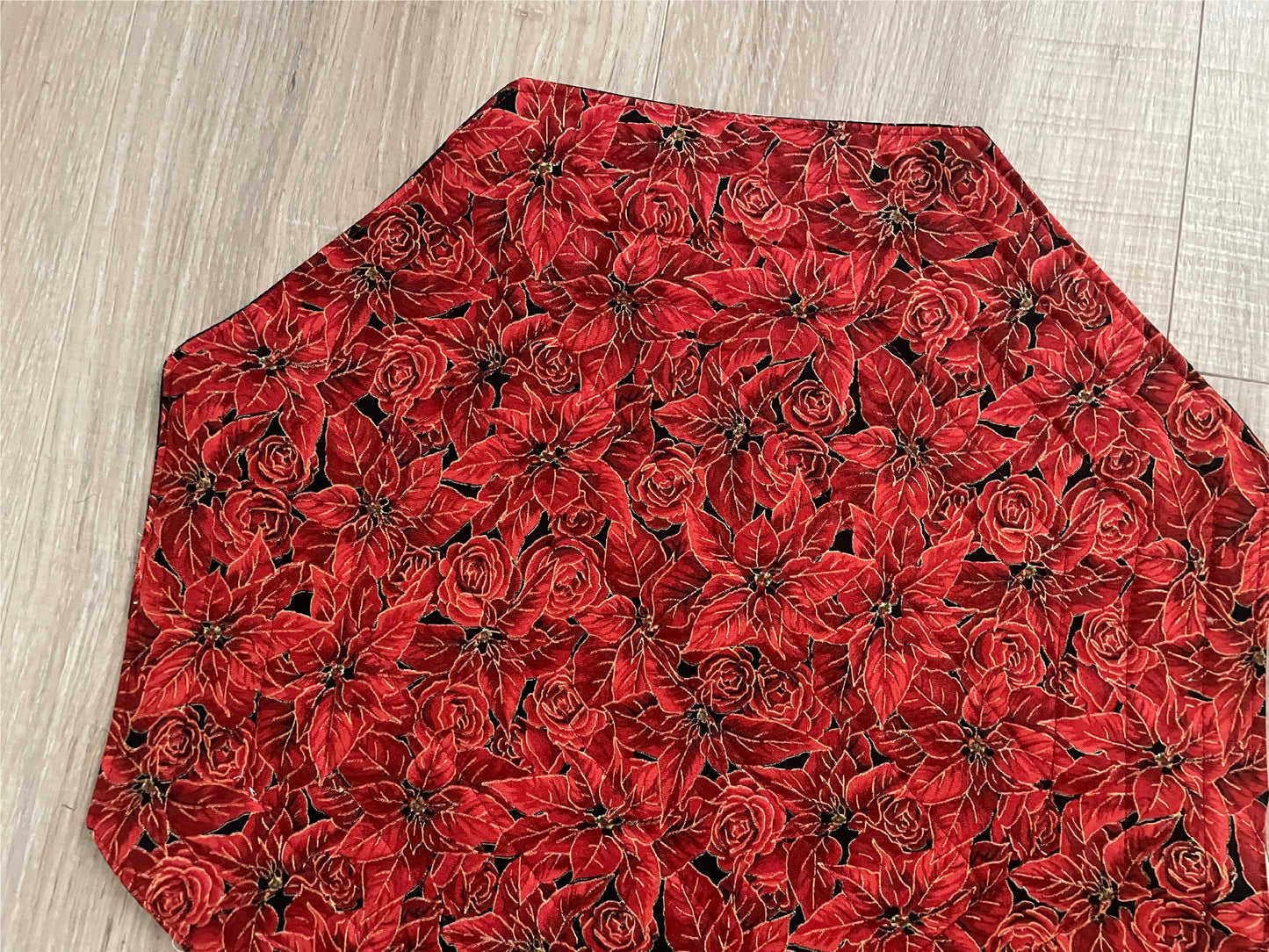Christmas Quilted Octagon Table Topper