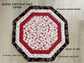 Christmas Quilted Octagon Table Topper
