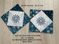 Snowflake Mug Rugs, Set of 2 Winter Drink Protector
