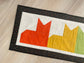 Quilted Cat Table Runner – Fall / Halloween Patchwork Décor