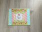 Handmade Quilted Placemats, Set of 2 Spring Table Decor Mats