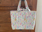 Quilted Book Sleeve with Handles, Handmade Floral Cotton Bible Protector