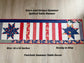 Patriotic Stars & Stripes Quilted Table Runner