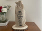 Funny Christmas Wine Gift Bag: "Survive Christmas" Burlap Sack