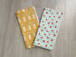 Handmade Quilted Cotton Dishcloths, Vintage Florals Set of 2