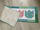Quilted Spring Tulip Table Runner, Handmade Table Decor, Vintage Prints