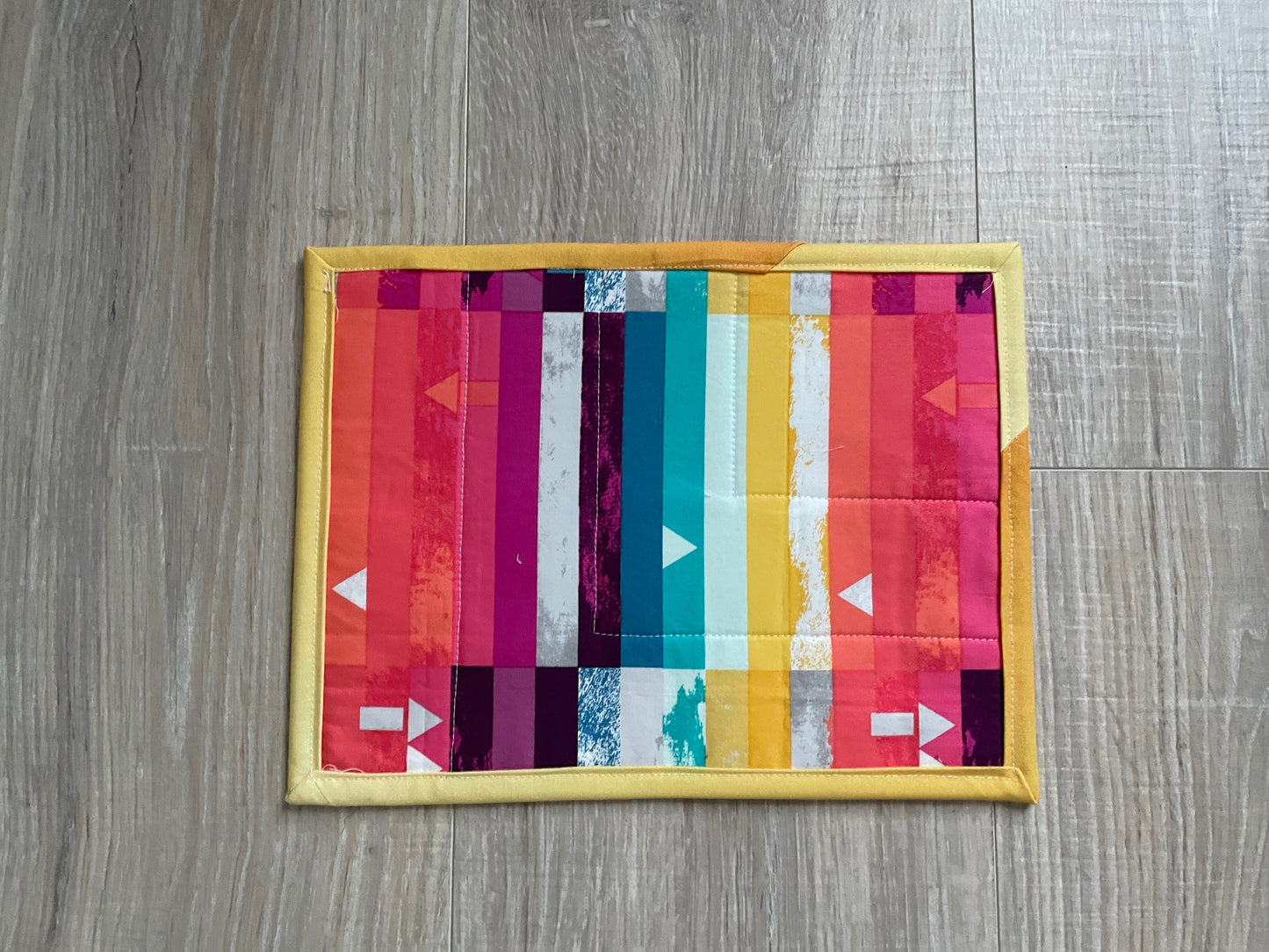 Quilted Christian Mug Rug: Inspirational Desk Decor