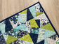 Quilted Insulated Hot Pad – Blue & Green Wildflower Patchwork