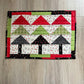 Handmade Quilted Casserole Hot Pad, Scrappy Oversized Christmas Kitchen Potholder