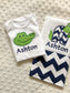 Personalized Alligator Baby Gift Set | Custom Name Set
