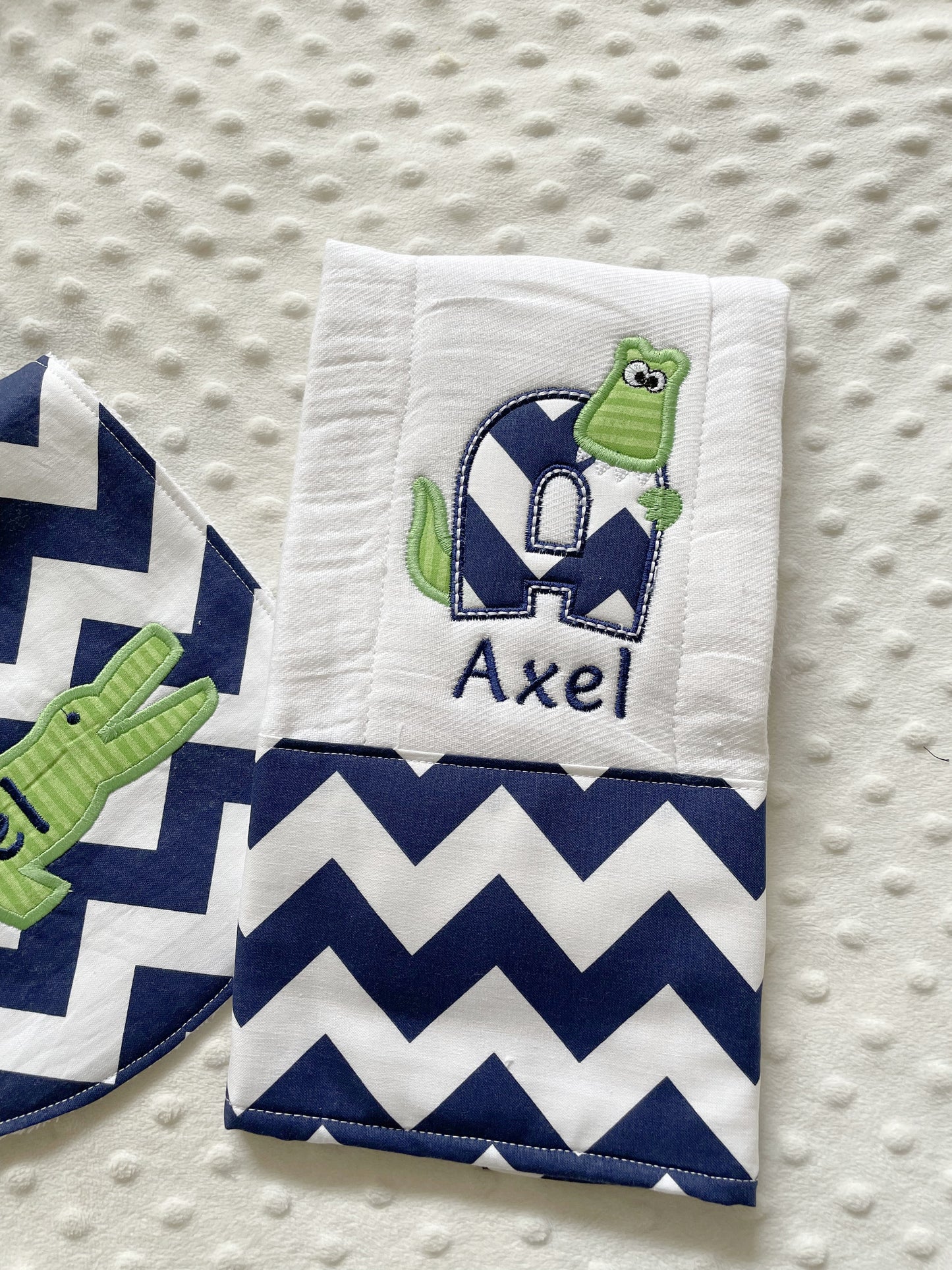 Personalized Alligator Baby Gift Set | Custom Name Set