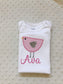 Personalized Pink Bird Baby Girl Gift Set | Custom Name