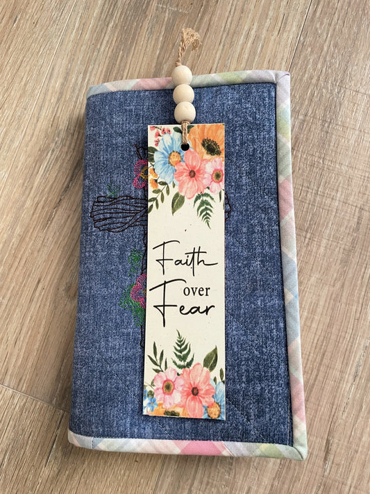 Floral Bible Verse Bookmarks, Set of 4 with Beaded Tassel, Bundle 2