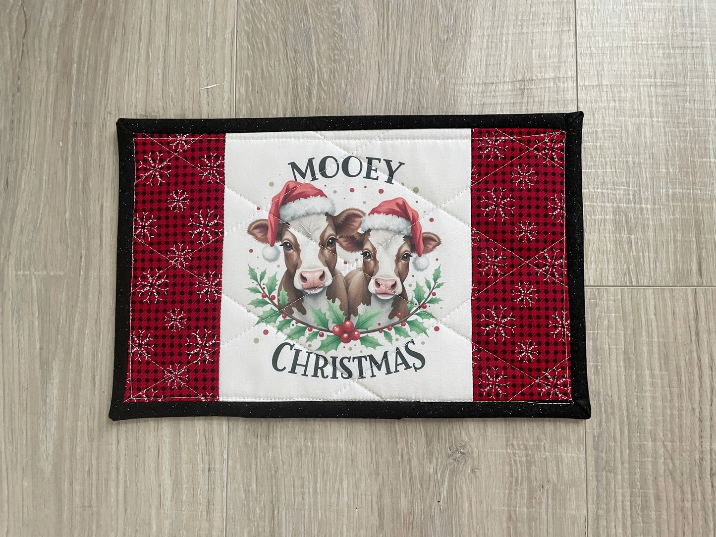 Quilted Christmas Mug Rugs – Farmhouse Fabric Coasters (Choose Your Design)