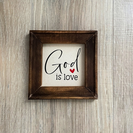 Christian Mini Wood Signs, Faith Based Wall Decor