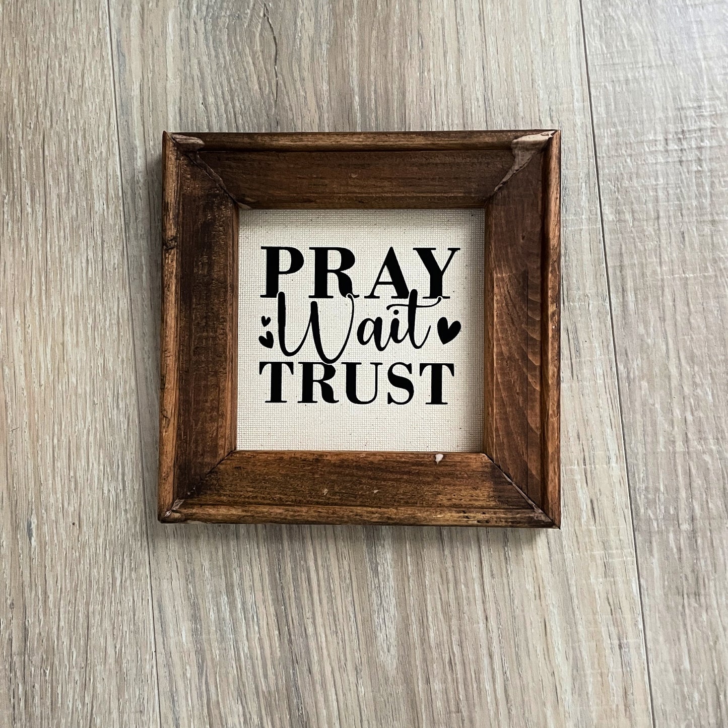 Christian Mini Wood Signs, Faith Based Wall Decor