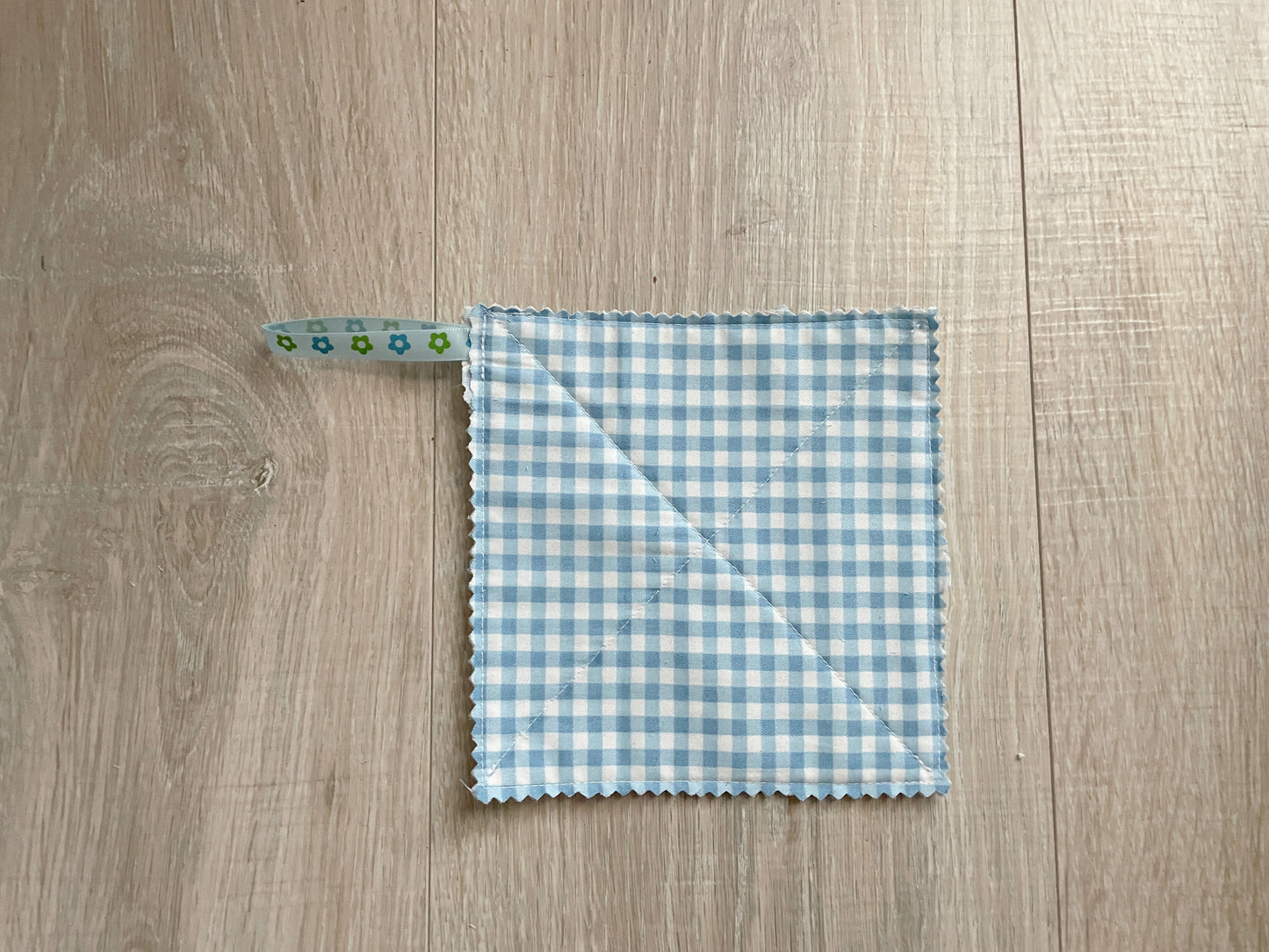 Blue Floral Fabric Jar Grippers Set of 3