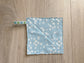 Blue Floral Fabric Jar Grippers Set of 3
