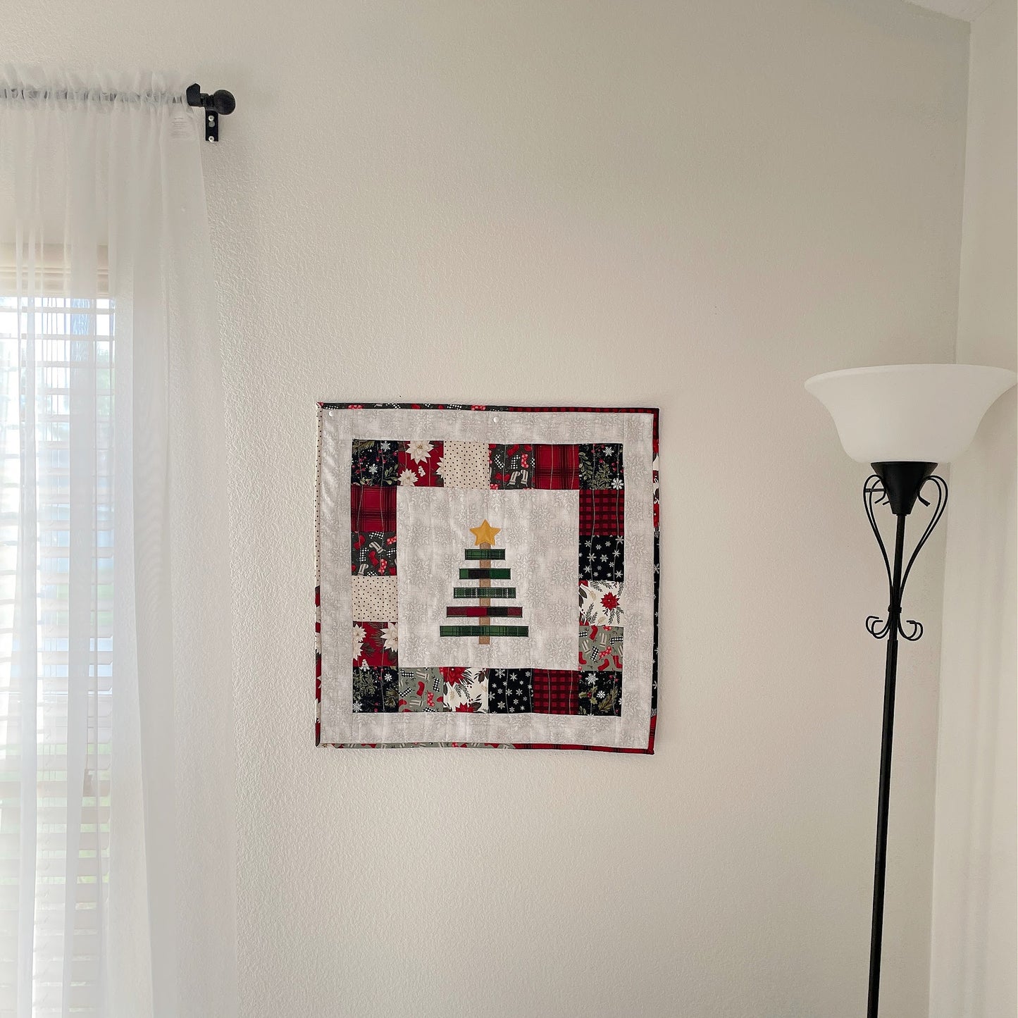 Handmade Quilted Table Topper or Wall Art Holiday Decor