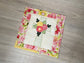 Christian Cross Quilted Small Wall Art, Faith-Based Spring Mini Quilt