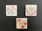 Floral Christian Magnets, Set of 6, Faith Christian Gifts