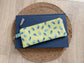 Small Quilted Zipper Pouch / Pencil Pouch / Sunglass Case