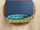Small Quilted Zipper Pouch / Pencil Pouch / Sunglass Case