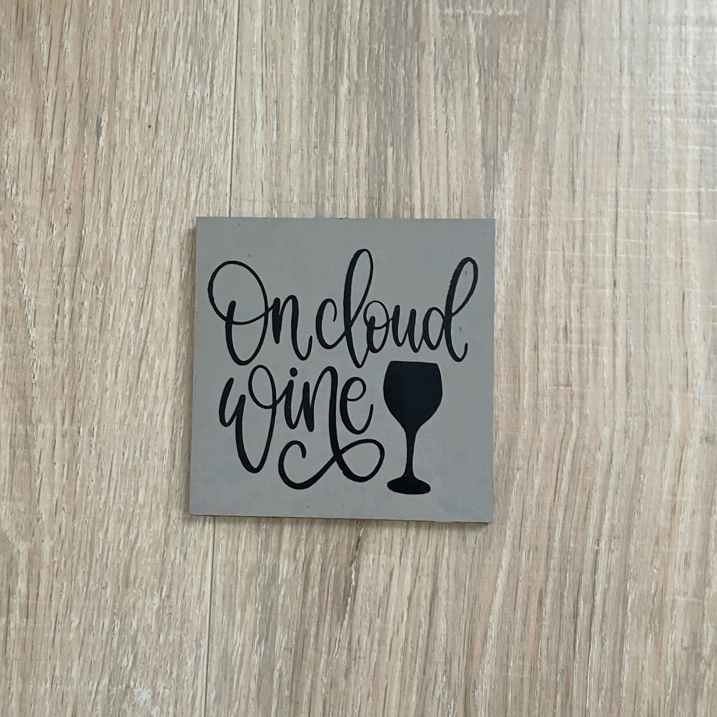 Wine Themed Set of 4 Wood Coasters