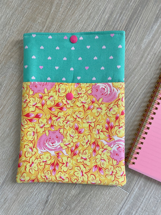 Journal Gift Set, Spiral Bound Lined Notebook/Planner, Book Sleeve with Pocket and Matching Bookmark