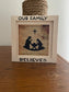 Christian Mini Wood Signs, Faith Based Wall Decor, Christmas Wood Bead Hanging Decor