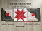 Quilted Table Runner, Christmas Table Centerpiece Decor