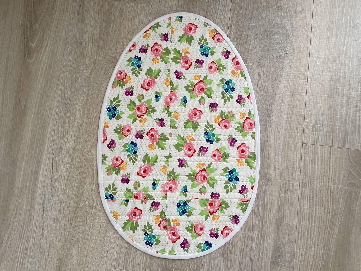 Quilted Easter Egg Handmade Spring Table Runner