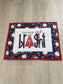 Quilted Christmas Large Casserole Hot Pad, Merry and Bright