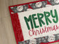 Quilted Christmas Large Casserole Hot Pad, Vintage Santa Merry Christmas Table Decor