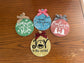Christian Christmas Wood Gift Tags: Faith-Based Ornaments, Set of 4