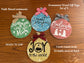 Christian Christmas Wood Gift Tags: Faith-Based Ornaments, Set of 4