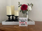 Christian Mini Wood Sign, Faith-Based Shelf or Tier Tray Decor