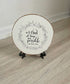 Bible Verse Painted Wood Slice, With God all Things are Possible