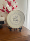 Bible Verse Painted Wood Slice, With God all Things are Possible