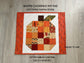 Pumpkin Table Topper, 13 x 16 Quilted Fall Centerpiece, Handmade Autumn Home Decor