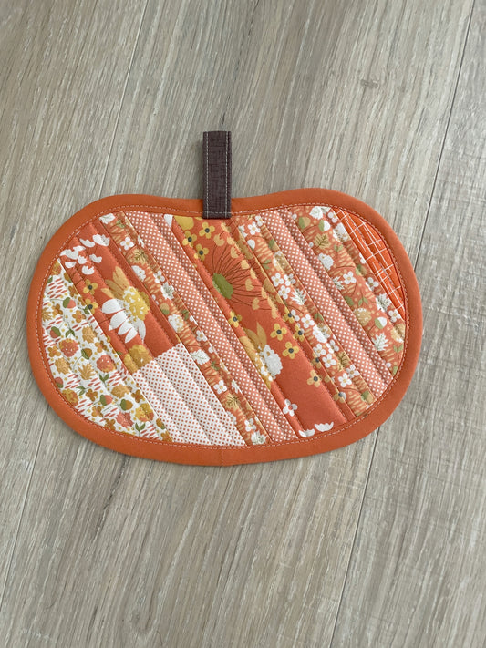 Pumpkin Mug Rug, Fall Home Decor