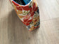 Quilted Book Sleeve with Handles, Handmade Floral Cotton Bible Protector