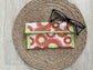 Rust & Gray Retro Dot Eyeglass Case