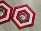 Santa Christmas Mug Rug, Set of 2 Handmade Snack Drink Mats