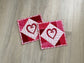 Valentine Gift Set of 2 Quilted Hot Pads