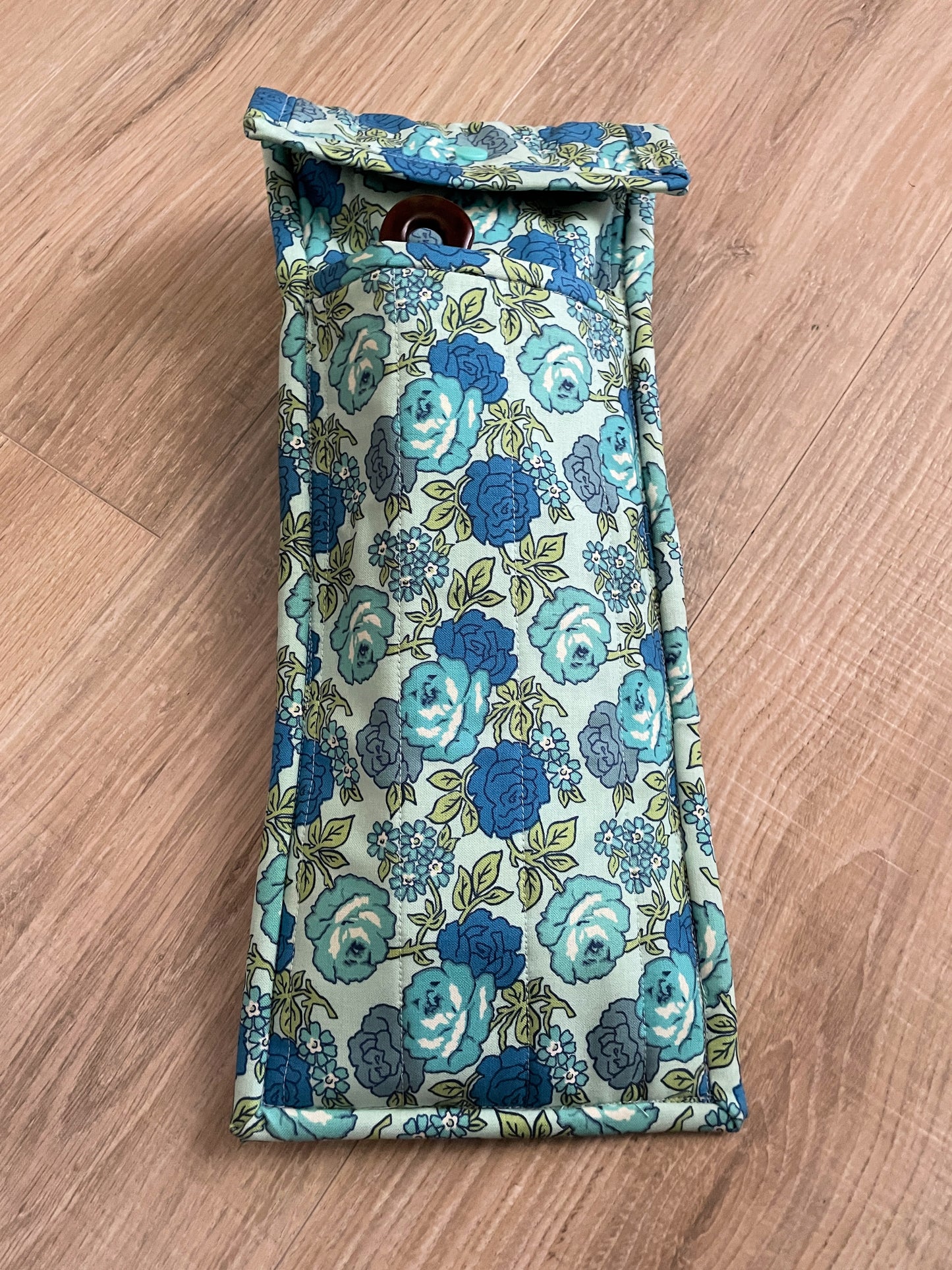 Handmade Quilted Flat Iron Bag, Heat Resistant Curling Iron Case