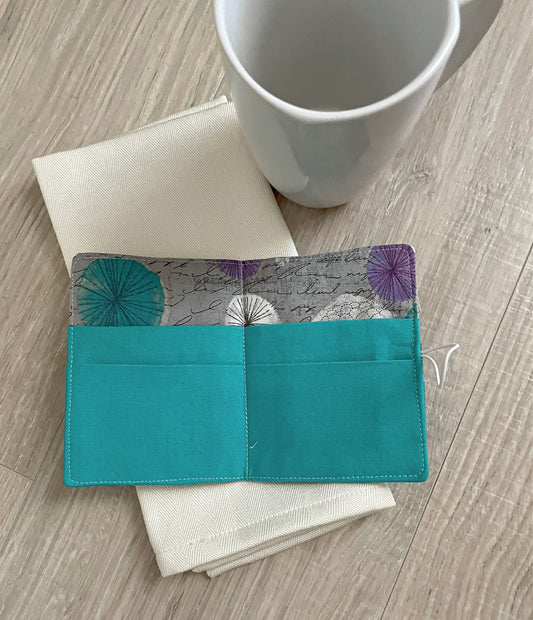 Tea Wallet, Tea Bag Holder Handmade