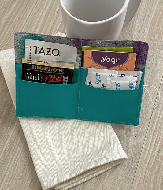 Tea Wallet, Tea Bag Holder Handmade