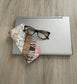 Beige Eyeglass Case, Padded Soft Sunglass Sleeve