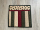 Quilted Octagon Table Topper, Scrappy Centerpiece, Hot Pad Set